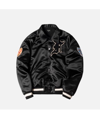 Fear of God 5th Collection Satin Manuel Baseball Coaches Jacket - Black Voir les baskets