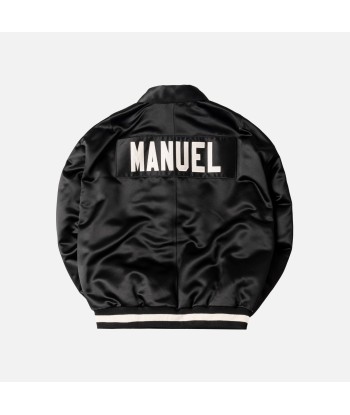 Fear of God 5th Collection Satin Manuel Baseball Coaches Jacket - Black Voir les baskets