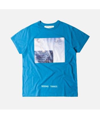 Off-White Sea Tee - Light Blue / Multi d'Europe débarque