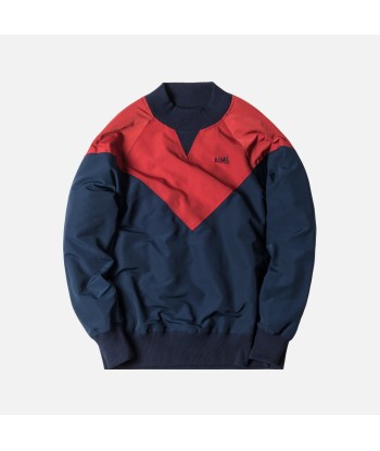 Aimé Leon Dore 60/40 Crewneck- Red / Navy france