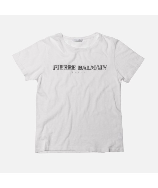 Pierre Balmain Logo Tee - Off White en stock