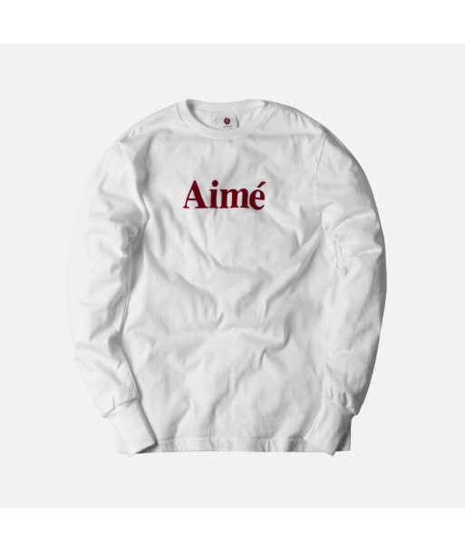 Aimé Leon Dore L/S Logo Tee - White 2023