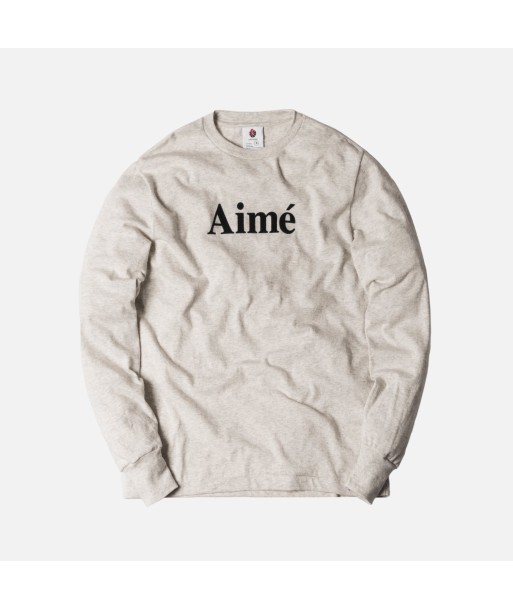 Aimé Leon Dore L/S Logo Tee - Oatmeal vente chaude votre 