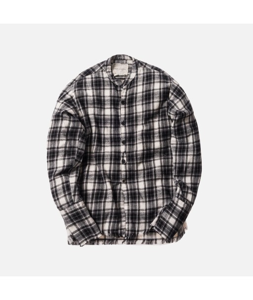 Greg Lauren Falcon Flannel Studio Shirt - Black / White la livraison gratuite