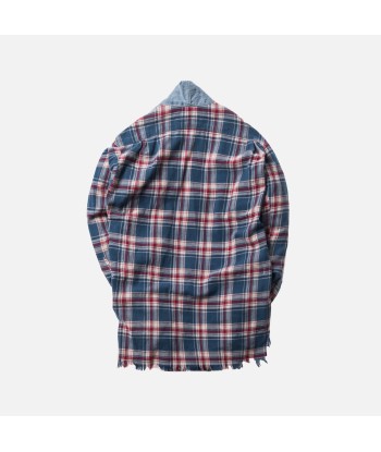 Greg Lauren Everest Vintage Denim GL1 Studio Shirt - Red / Blue ou a consommer sur place