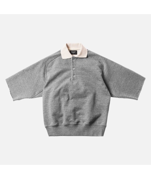 Fear of God 5th Collection Heavy Terry Button-Up Polo - Heather Grey les muscles