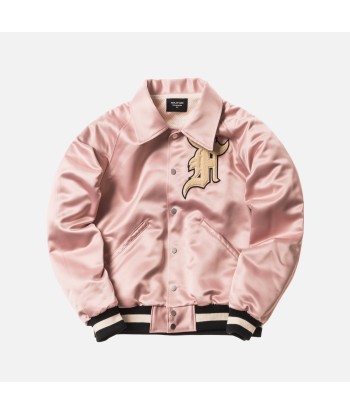 Fear of God 5th Collection Satin Baseball Coaches Jacket - Blush le des métaux précieux