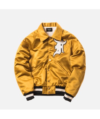 Fear of God 5th Collection Satin Baseball Coaches Jacket - Gold des créatures d'habitude