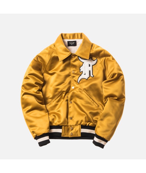 Fear of God 5th Collection Satin Baseball Coaches Jacket - Gold des créatures d'habitude