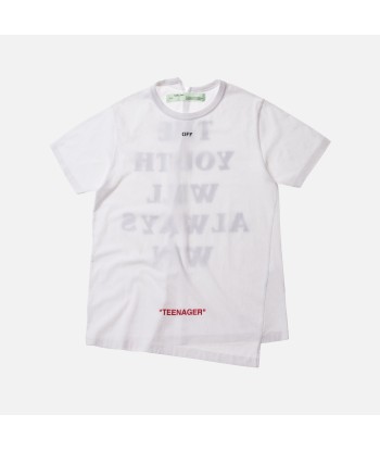 Off-White Youth Spliced Tee - White / Black 2023