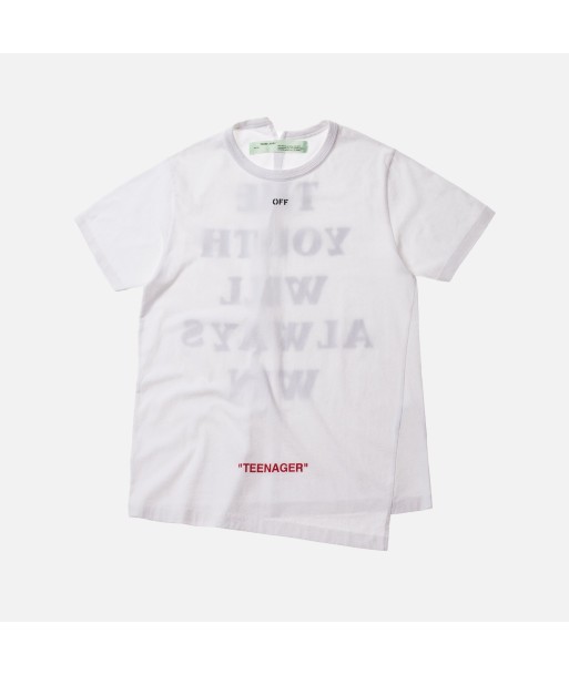 Off-White Youth Spliced Tee - White / Black 2023