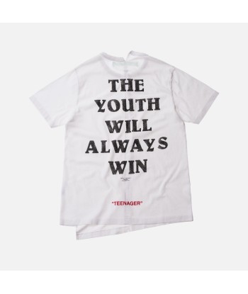 Off-White Youth Spliced Tee - White / Black 2023