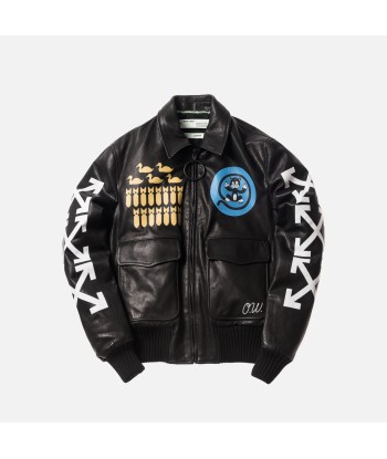 Off-White Aviator Airbrushed Bomber - Black /Multi acheter en ligne