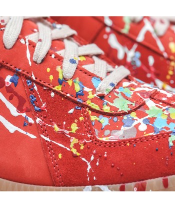 Maison Margiela Mix Painter Replica Sneaker - Red de pas cher