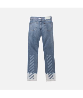 Off-White Diagonal Slim Denim - Bleach Vintage / Light Blue 2 - 3 jours ouvrés.