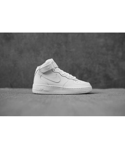 Nike Grade School Air Force 1 - Mid White / White Livraison rapide