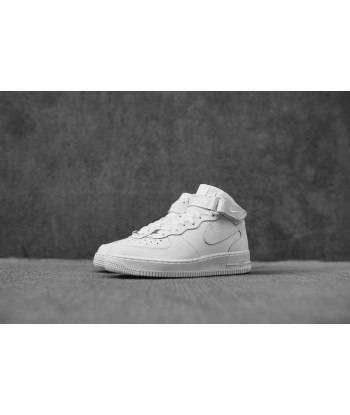 Nike Grade School Air Force 1 - Mid White / White Livraison rapide