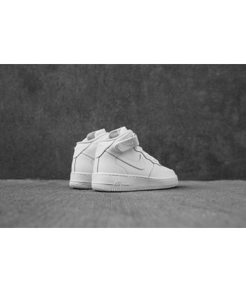 Nike Grade School Air Force 1 - Mid White / White Livraison rapide