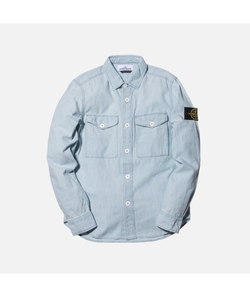 Stone Island Denim Button-Up - Bleach de pas cher