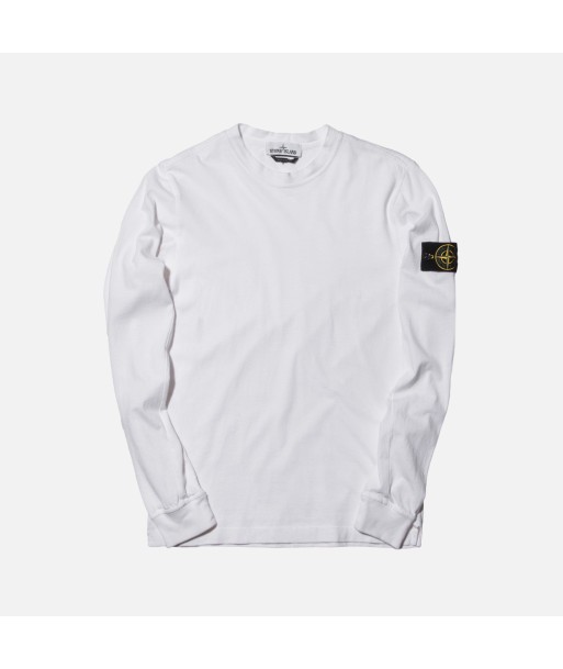 Stone Island L/S Tee - White solde