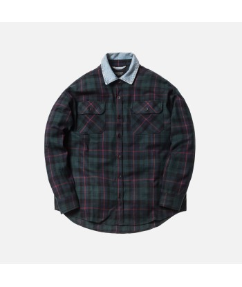 Fear of God 5th Collection Denim Collared Flannel - Green Comparez et commandez 