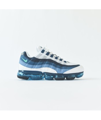 Nike Air VaporMax '95 - White / New Green / French Blue Lake shop