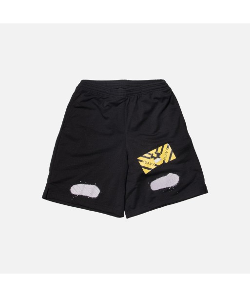 Off-White Diagonal Spray Mesh Shorts - Black Véritable concentré