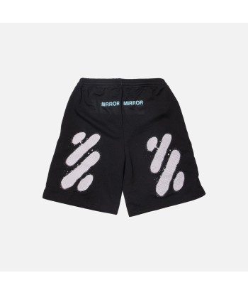 Off-White Diagonal Spray Mesh Shorts - Black Véritable concentré