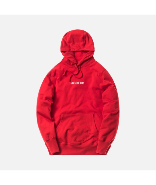 Aimé Leon Dore Logo Kanga Hoodie - Red Paris Déstockage Promo