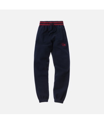 Aimé Leon Dore Reverse Fleece Pant - Natural / Red le concept de la Pate a emporter 