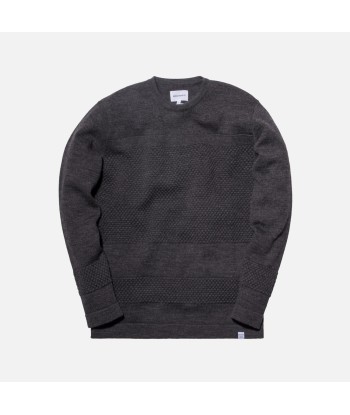 Norse Projects Skagen Bubble Crewneck - Charcoal À commander