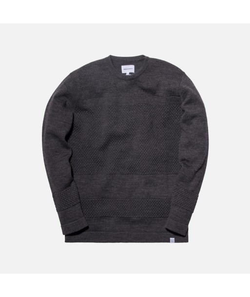 Norse Projects Skagen Bubble Crewneck - Charcoal À commander