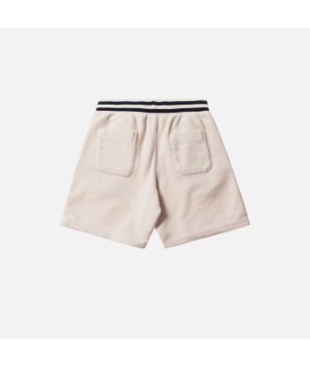 Aimé Leon Dore Reverse Fleece Shorts - Natural / Navy rembourrage situé sous