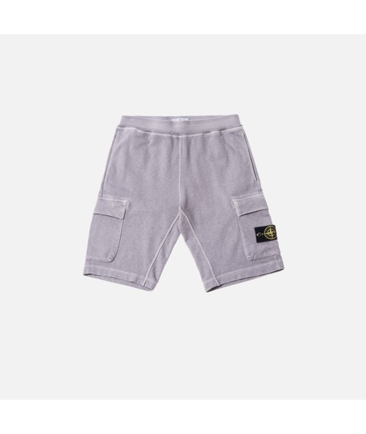 Stone Island Fleece Bermuda Short - Lavender basket pas cher