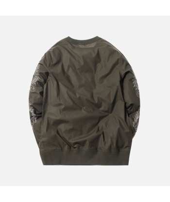 Maharishi Stencil Dragon Woven Track Crewneck - Mil Olive français