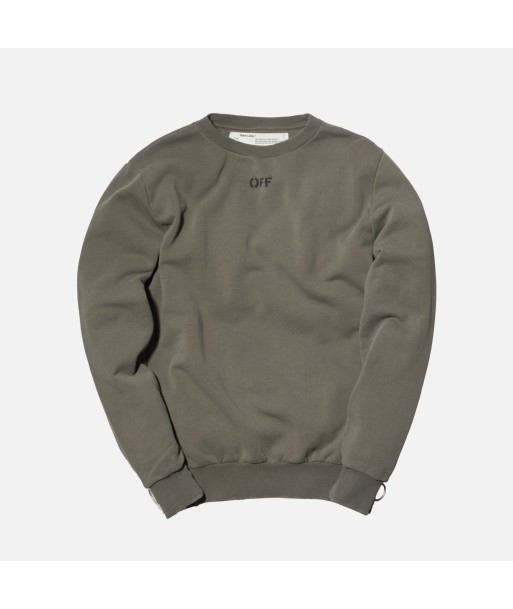 Off-White Washed Crewneck - Green pas cher 