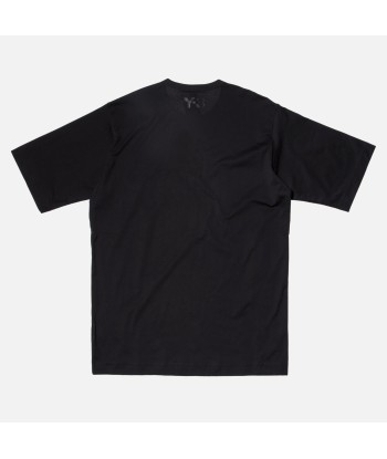 Y-3 Jersey Zip Tee - Black des créatures d'habitude