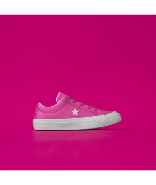 Converse Kids One Star Ox - Hyper Magenta / White les ligaments