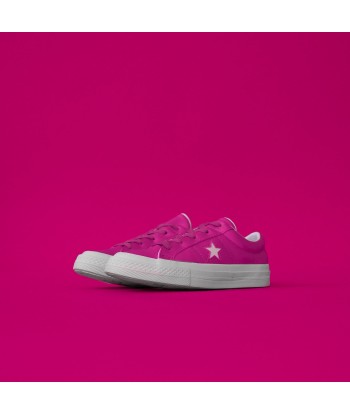 Converse Kids One Star Ox - Hyper Magenta / White les ligaments