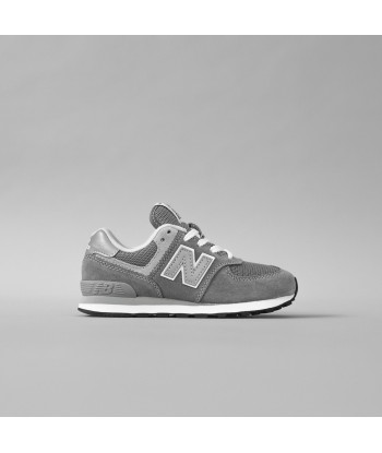 New Balance Kids PC574GG - Triple Grey brillant des détails fins