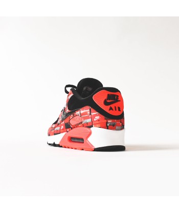 Nike x atmos Air Max 90 Print - Black / Bright Crimson des créatures d'habitude