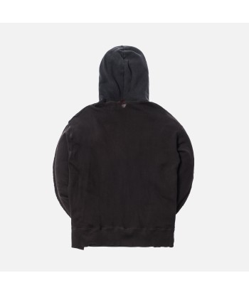 R-13 Two Toned Seam Hoodie - Black à prix réduit toute l'année