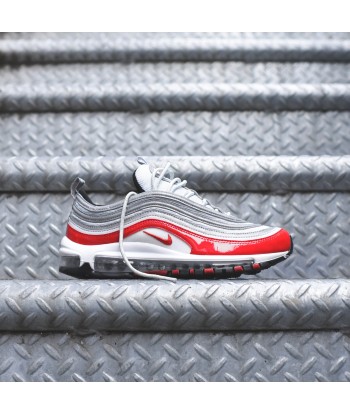 Nike Air Max 97 - Pure Platinum / University Red les muscles