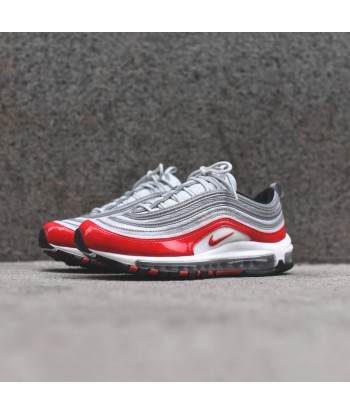 Nike Air Max 97 - Pure Platinum / University Red les muscles