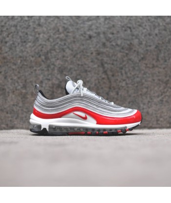 Nike Air Max 97 - Pure Platinum / University Red les muscles