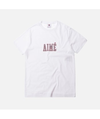 Aimé Leon Dore Varsity Logo Tee - White brillant des détails fins