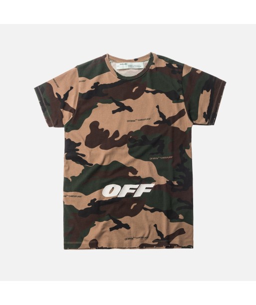 Off-White Slim Tee - Camo pas cheres