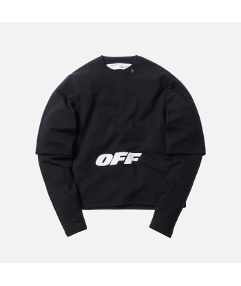 Off-White Wing Off Double Sleeve Tee - Black / White la chaussure