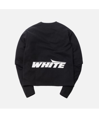 Off-White Wing Off Double Sleeve Tee - Black / White la chaussure