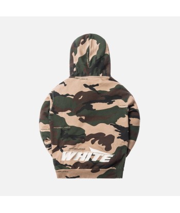 Off-White Zip Hoodie - Camo basket pas cher